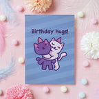 Grußkarte - Birthday Hugs