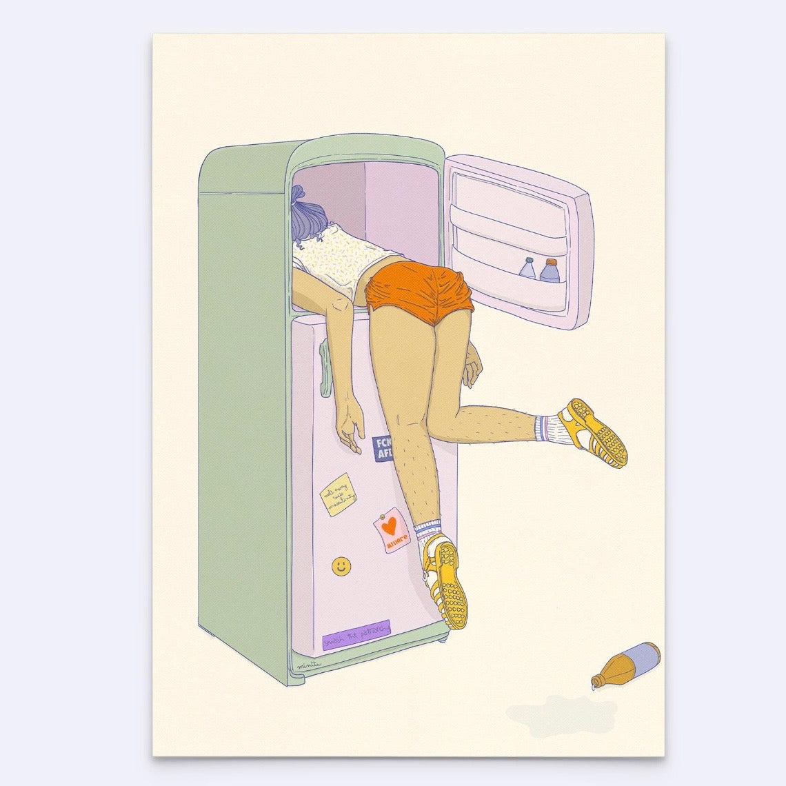 Postkarte - Too Hot