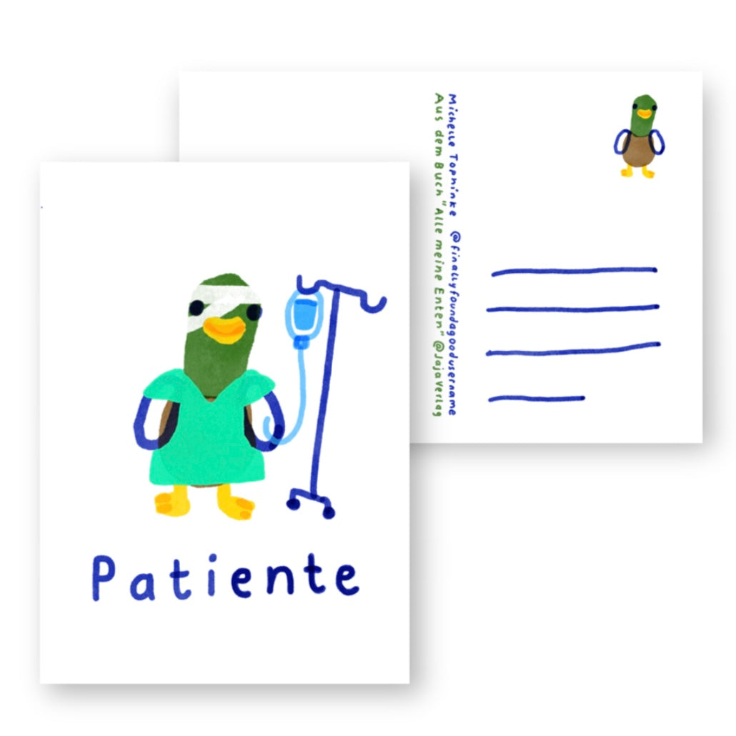 Postkarte - Patiente