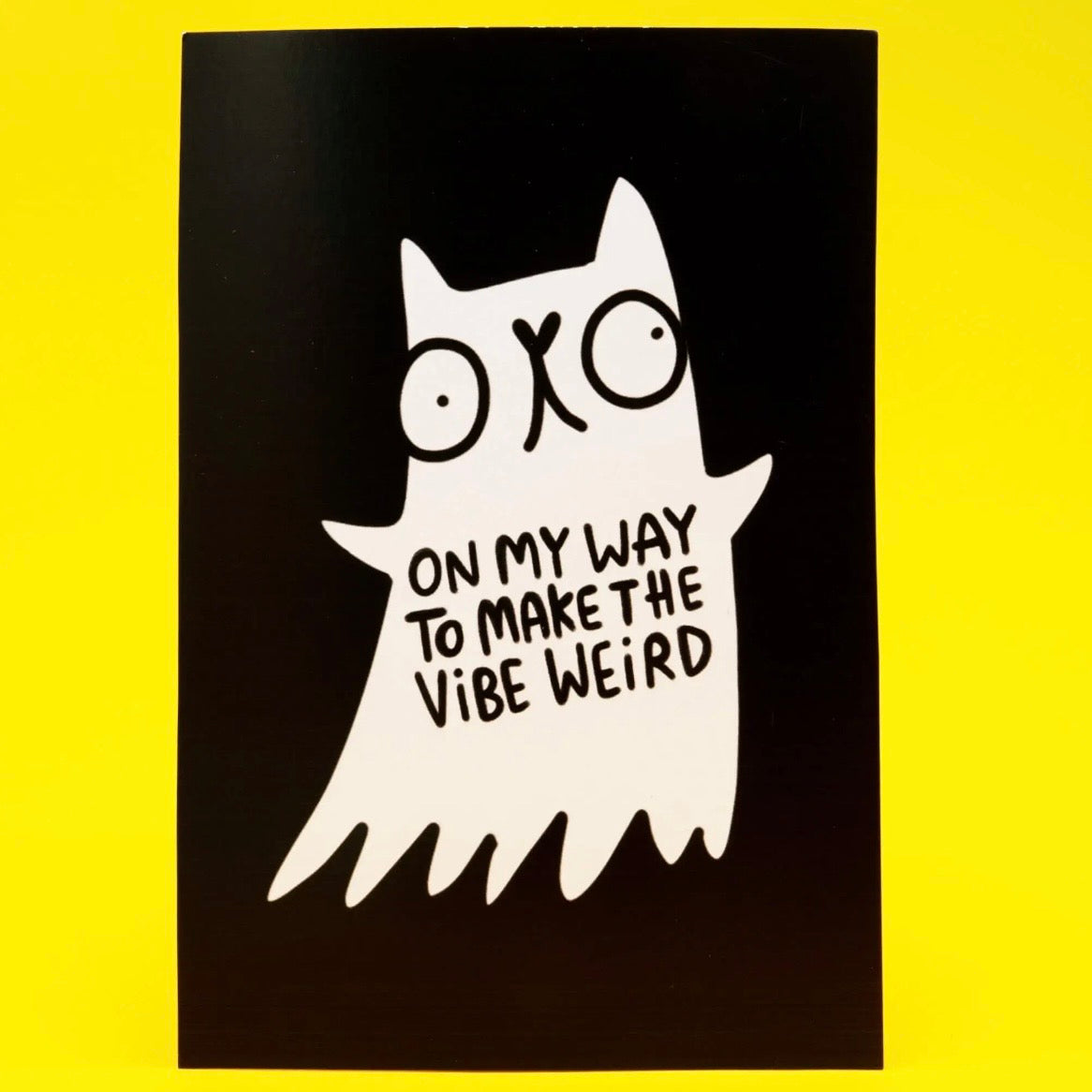 Postkarte - OMW to make the vibe weird