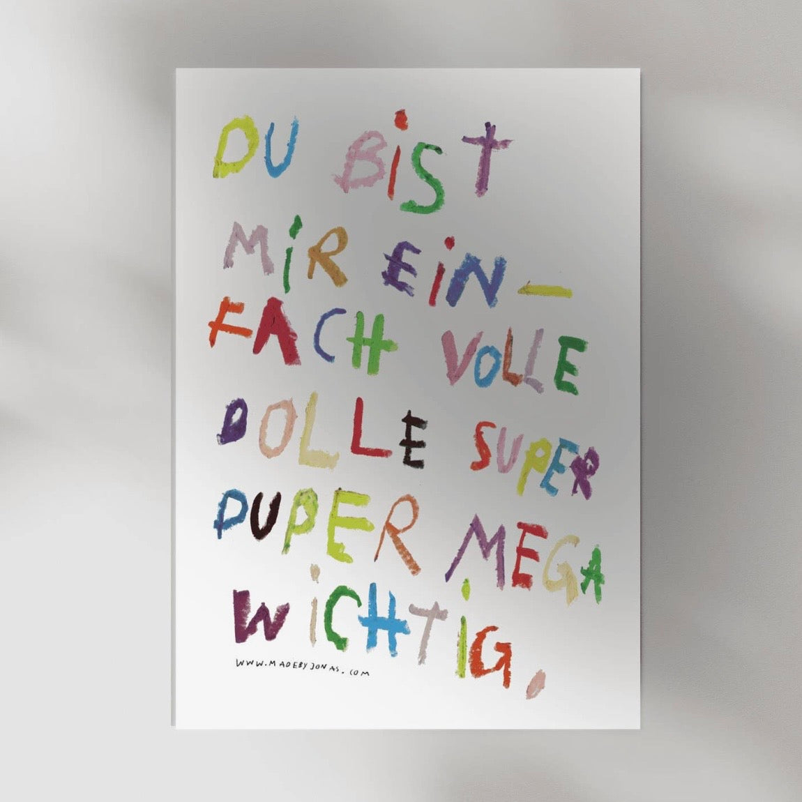 Postkarte - Volle Dolle Wichtig