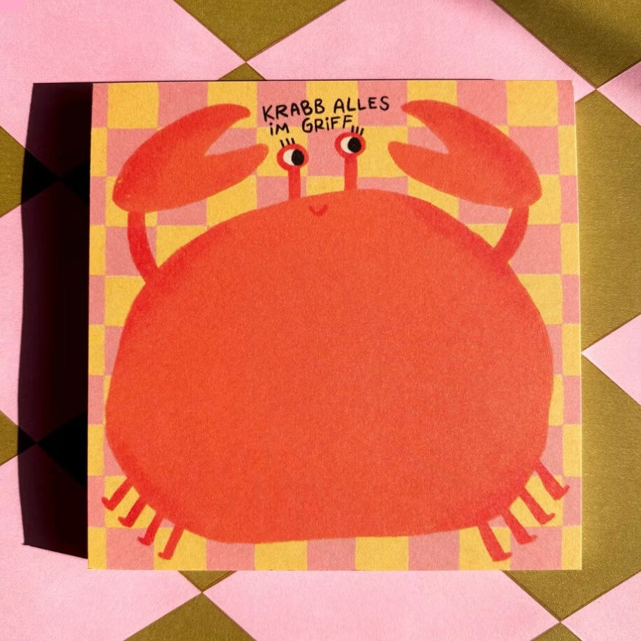 Notizblock - Krabb alles im Griff