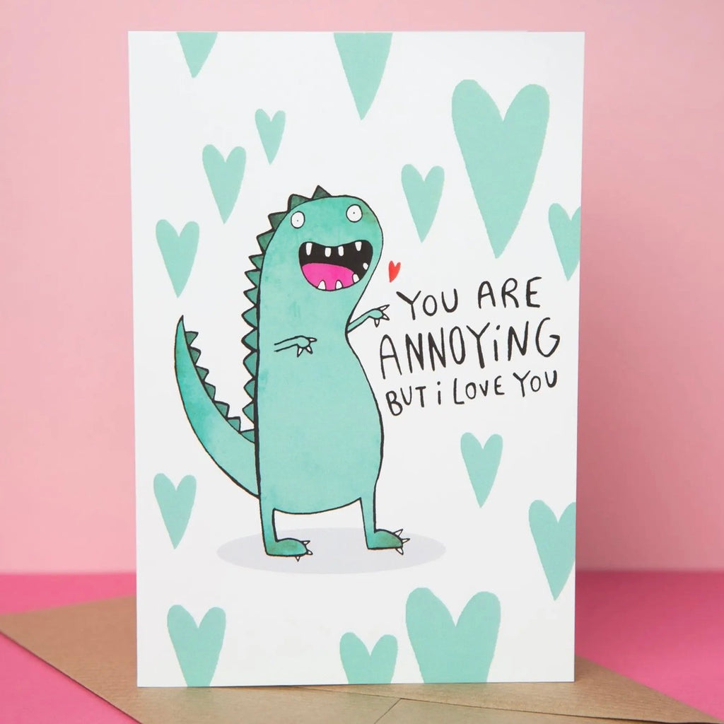 Grußkarte - Annoying Dino