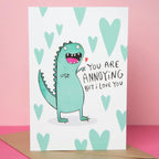 Grußkarte - Annoying Dino