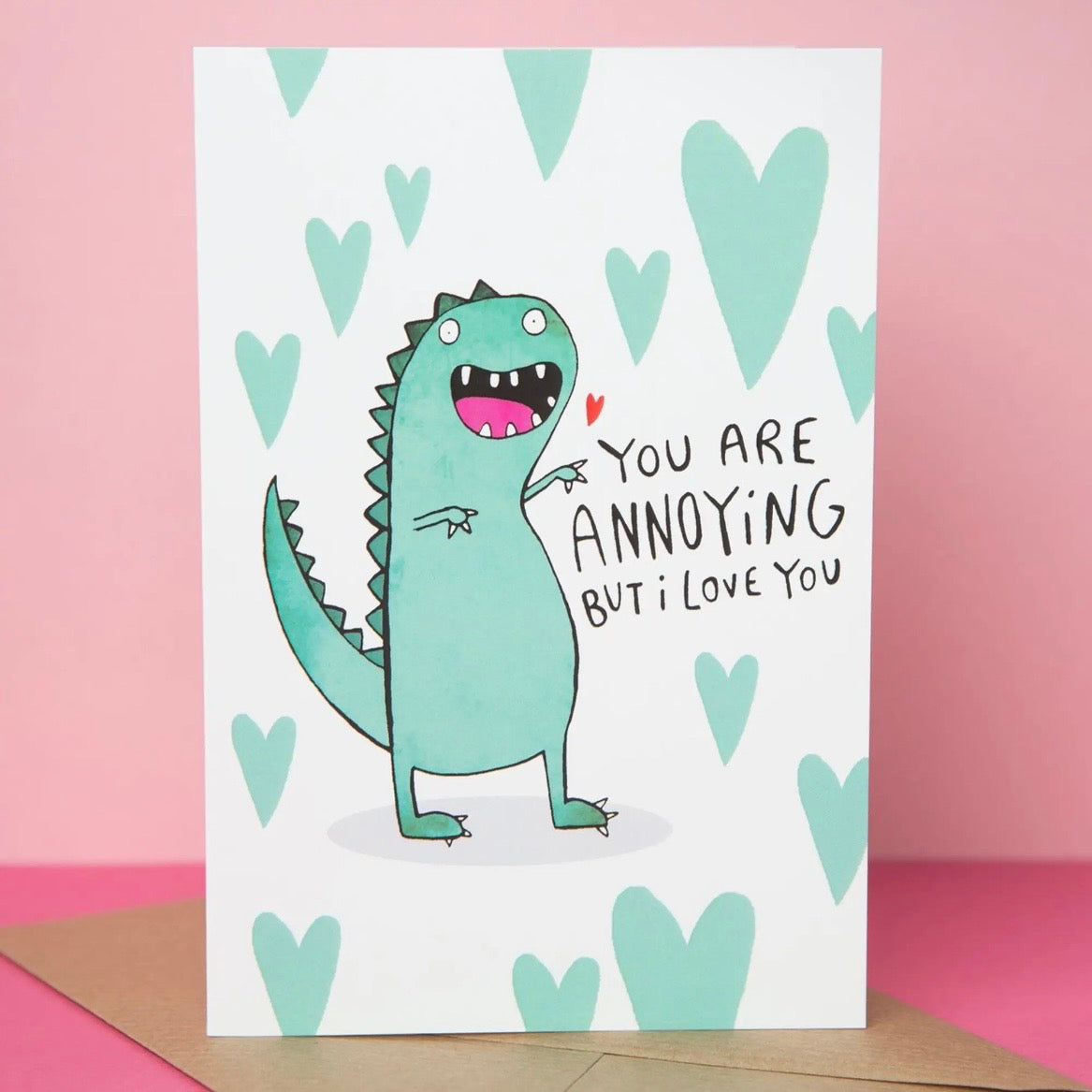 Grußkarte - Annoying Dino
