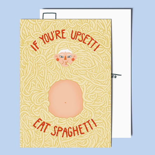 Postkarte - Eat Spaghetti