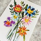 A4 Print - Cat Flowers