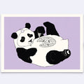 Postkarte - Party Panda