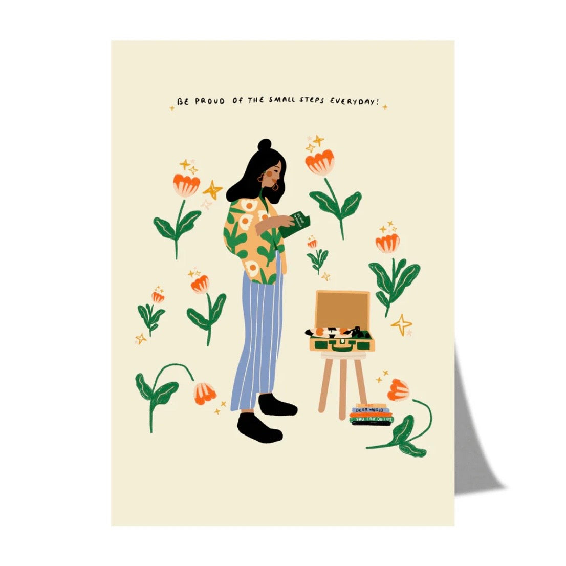 Postkarte - Be Proud Of The Small Steps