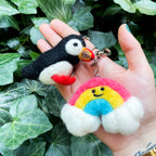 Schlüsselanhänger aus Filz - Puffin