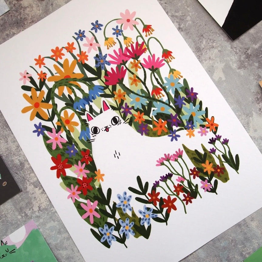 A4 Print - Meadow Cat