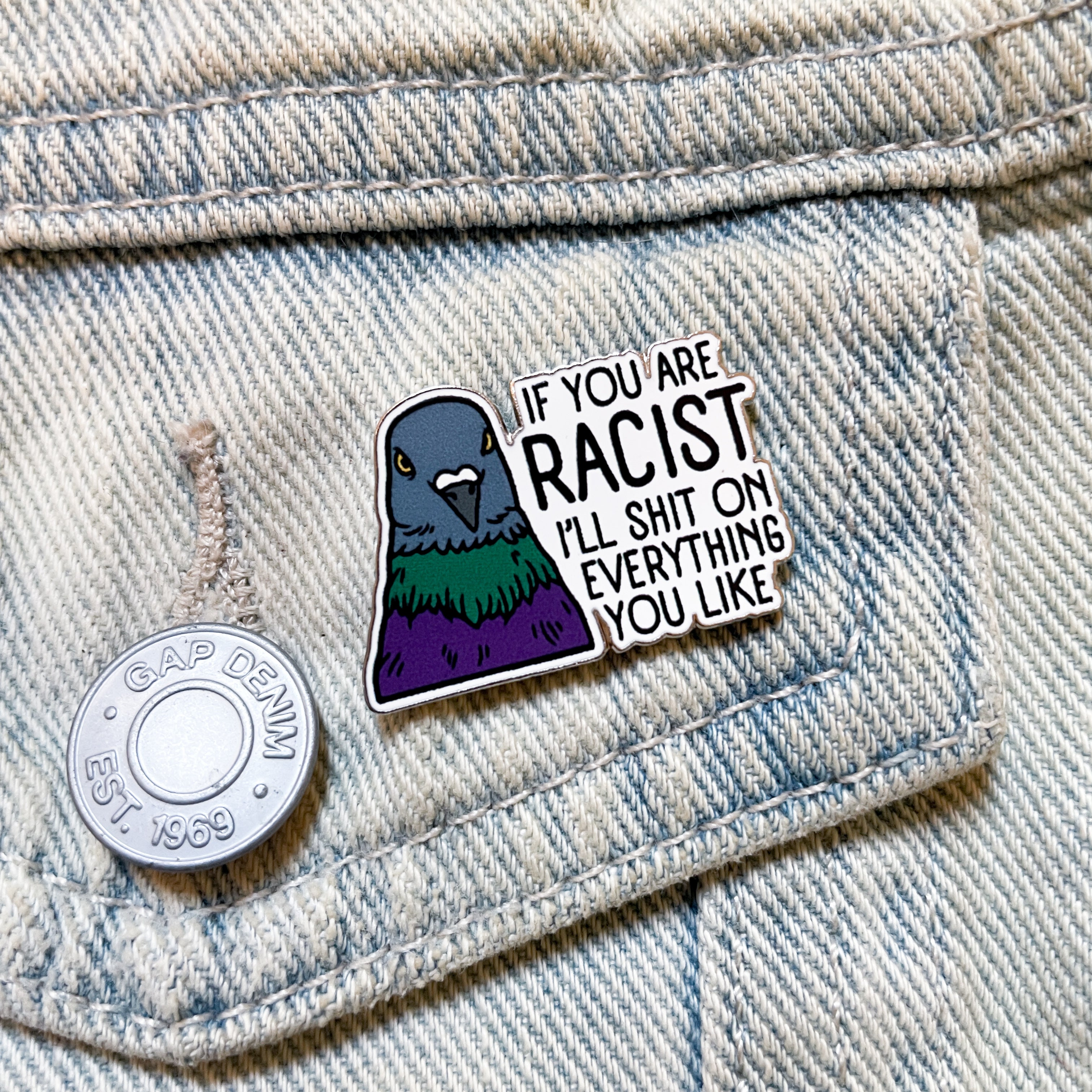 Pin - Pigeon Shit