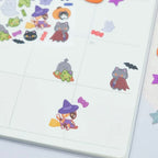 Stickerbogen - Spooky Cats and Creatures