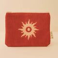 Besticke Cordtasche S - Rostrot