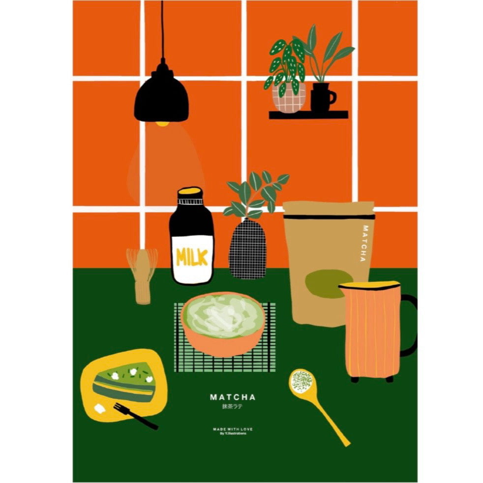 Postkarte - Matcha