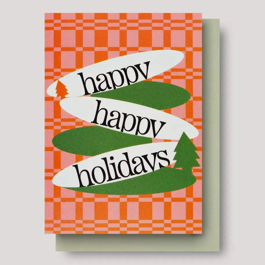 Grußkarte - Happy Happy Holidays