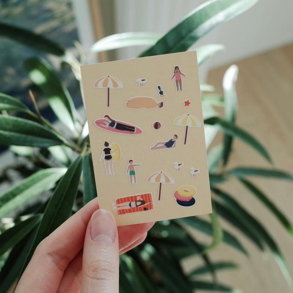 Stickerbogen - Swim