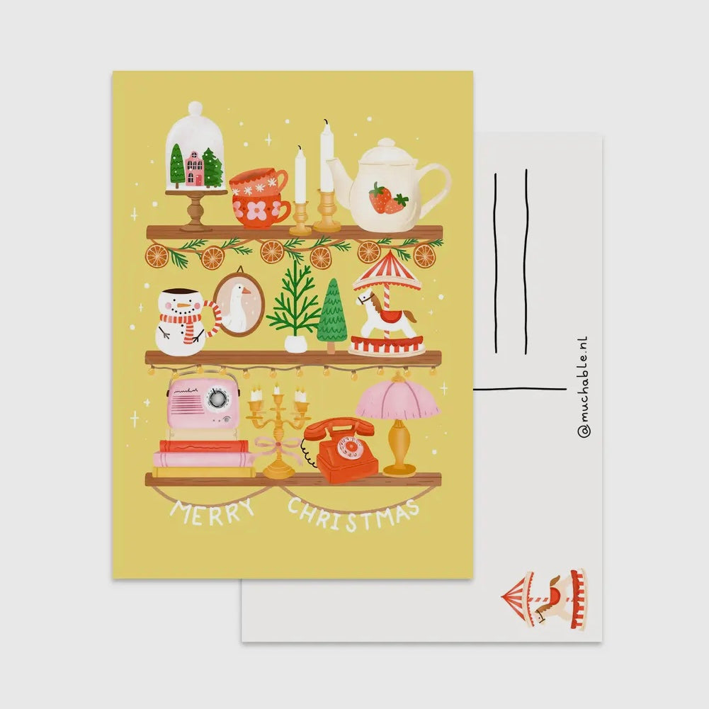 Postkarte - Weihnachtsregale
