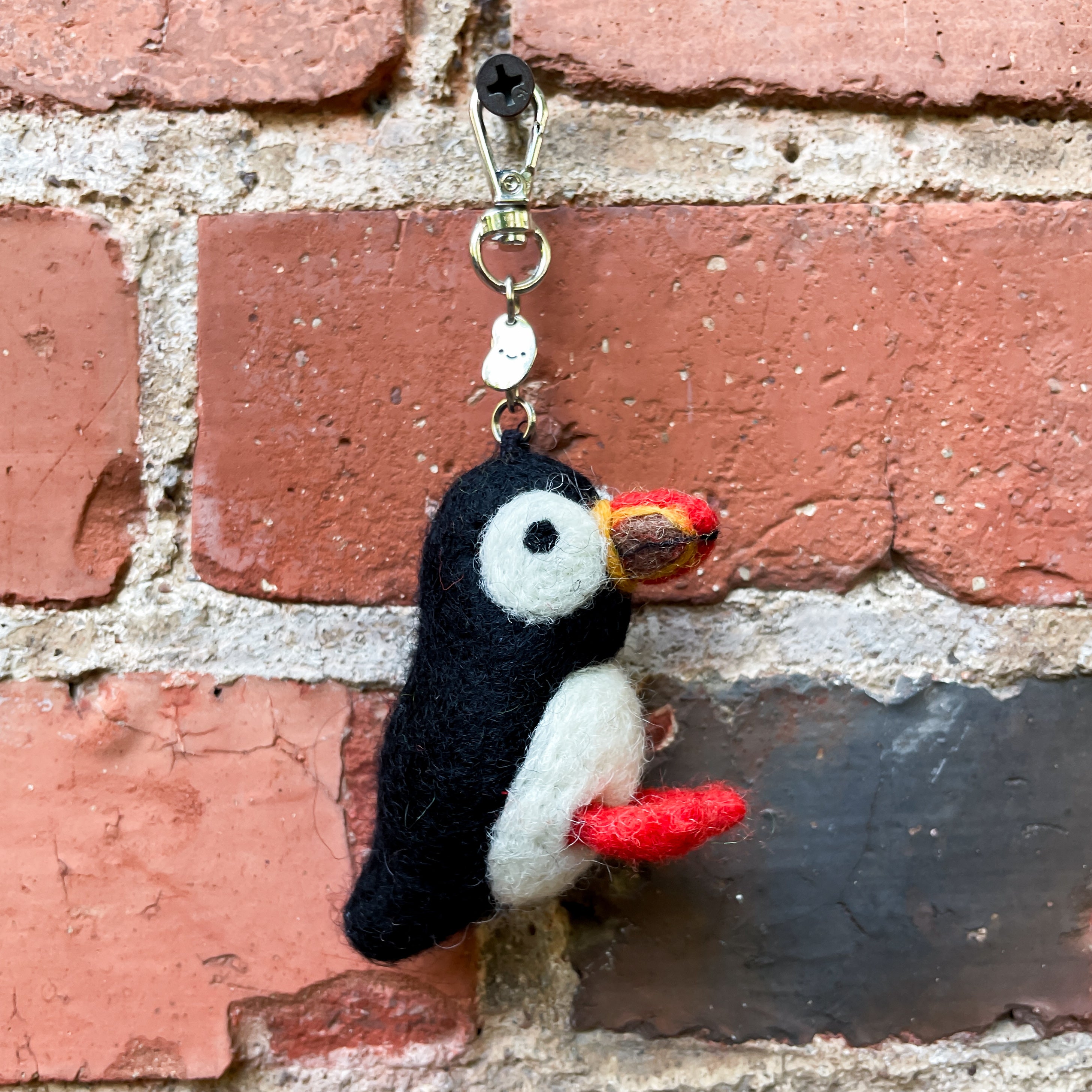 Schlüsselanhänger aus Filz - Puffin