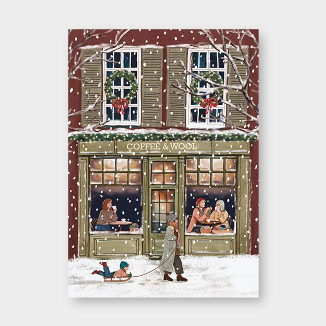 Postkarte - Coffee & Wool