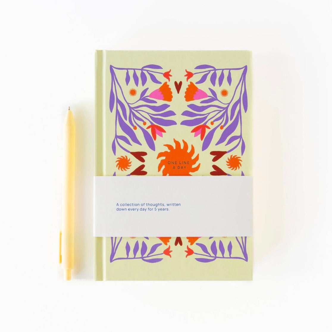 A Line A Day - 5 Year Journal - Floral