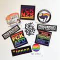 Stickerset - Antifa Rainbow Cats