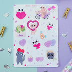 Stickerbogen - Love Cats