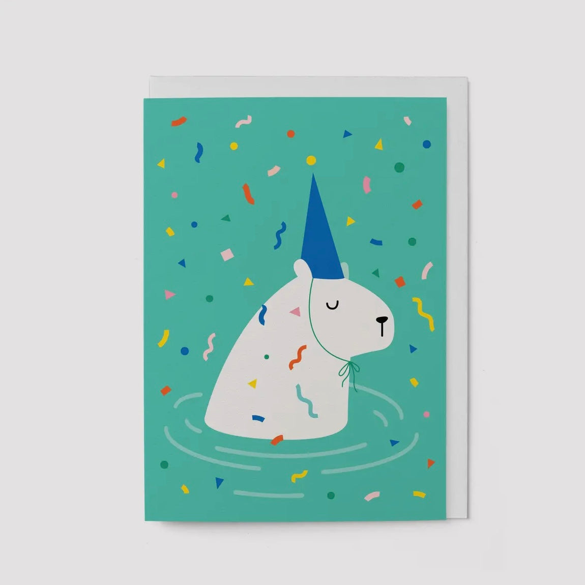 Grußkarte - Party Capybara
