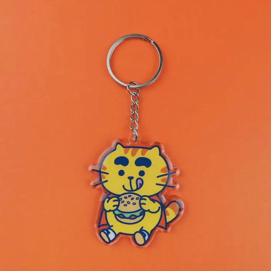 Schlüsselanhänger - Burger Cat
