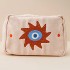 Besticke Cordtasche M - Beige