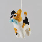 Anhänger aus Filz - Katze mit Fisch