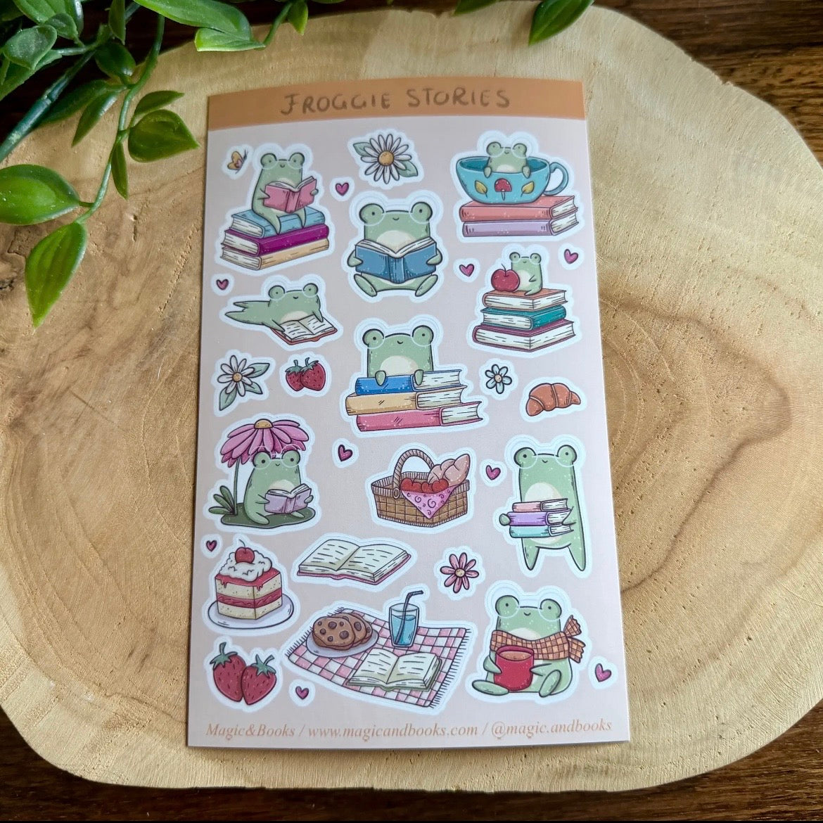 Stickerbogen - Froggie Stories