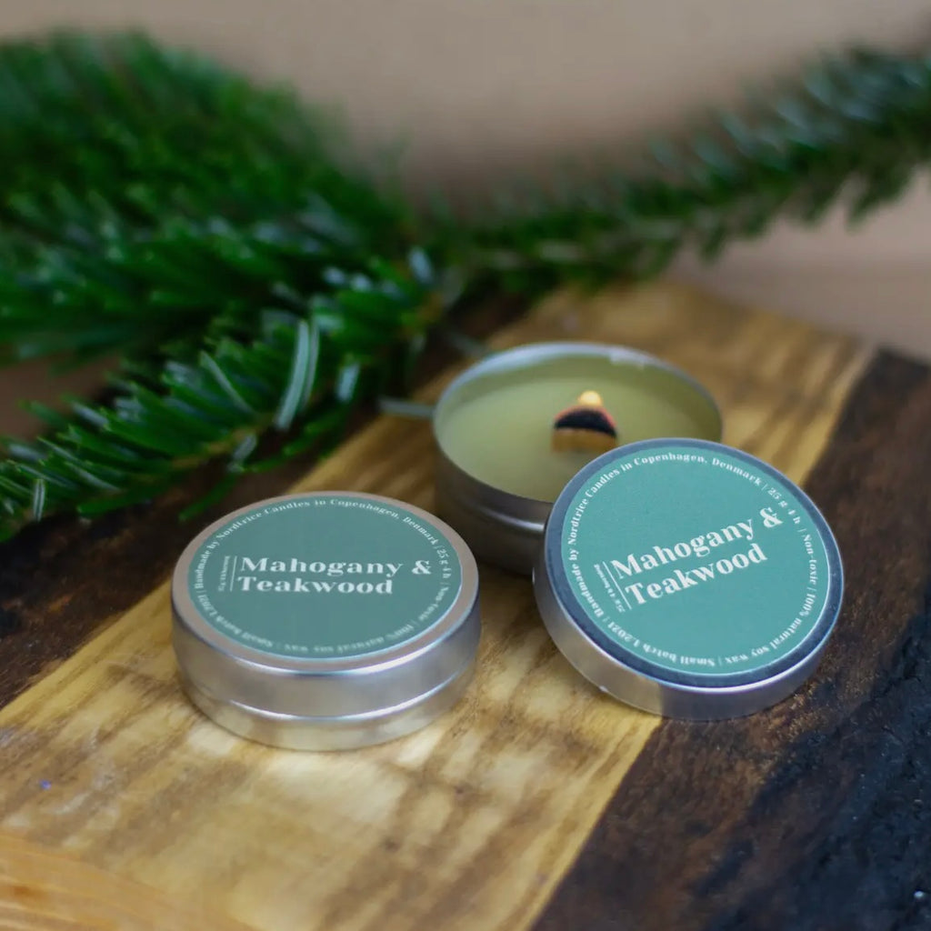Duftkerze Mini - Mahogany & Teakwood