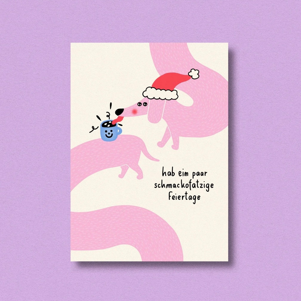 Postkarte - Schmackofatzige Feiertage