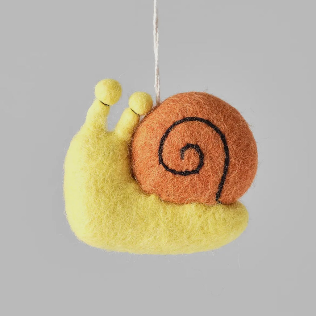 Anhänger aus Filz - Schnecke