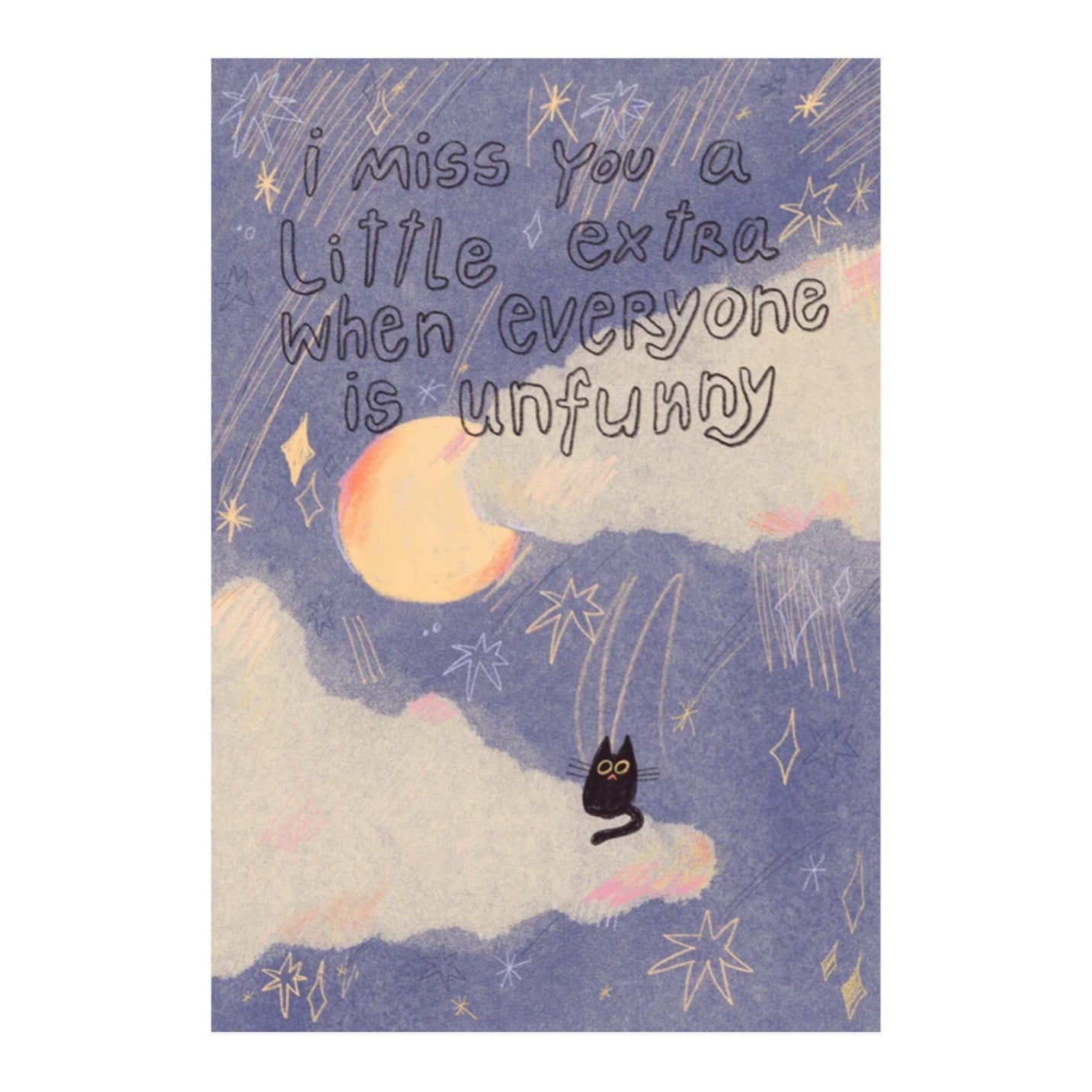 Postkarte - Miss You A Little Extra
