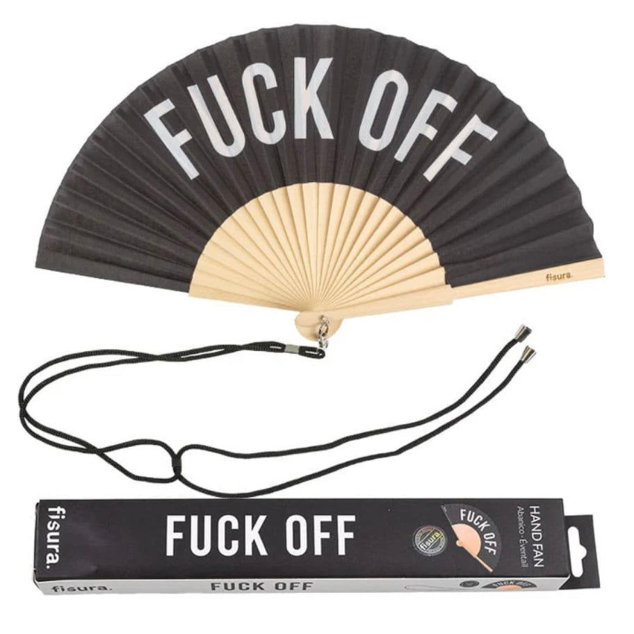 Fächer - Fuck Off (schwarz)