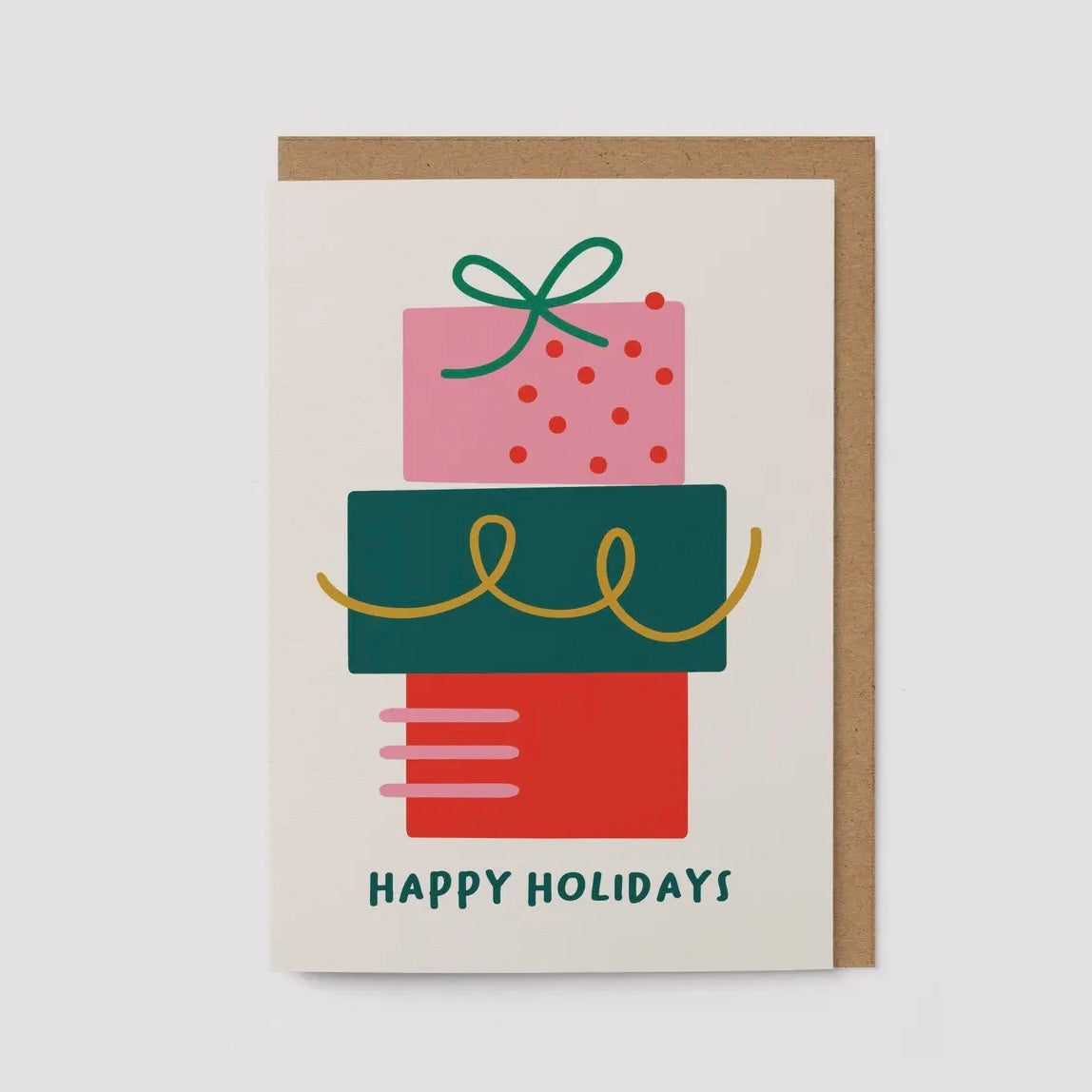 Grußkarte - Happy Holidays (Presents)