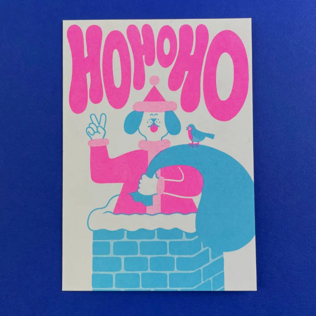 Grußkarte - Ho Ho Ho Chimney