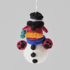 Anhänger aus Filz - Schneehund