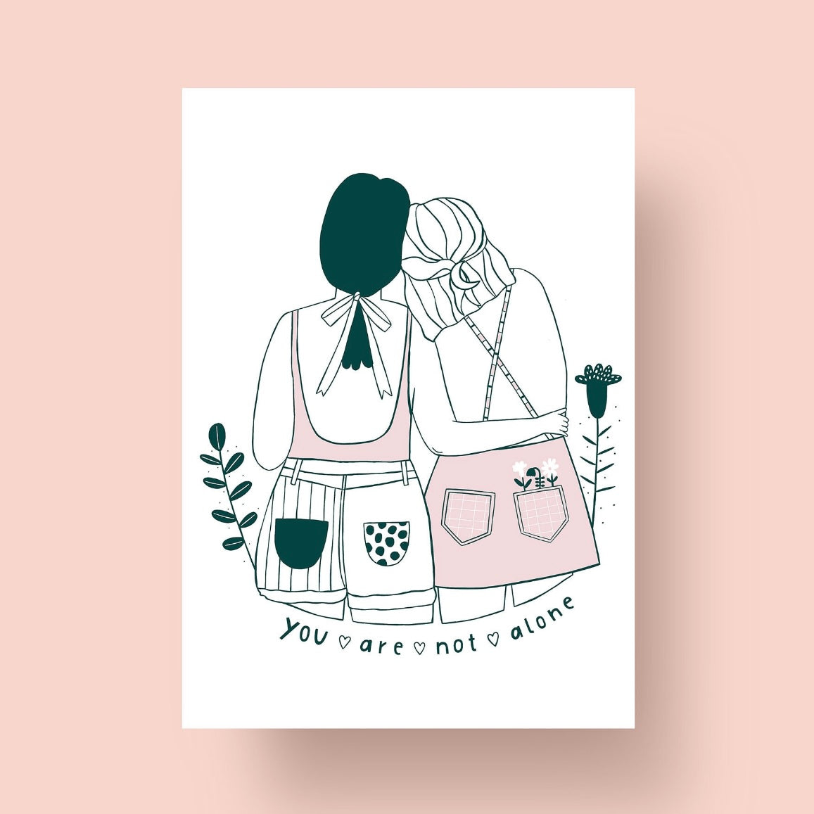 Postkarte - You're Not Alone