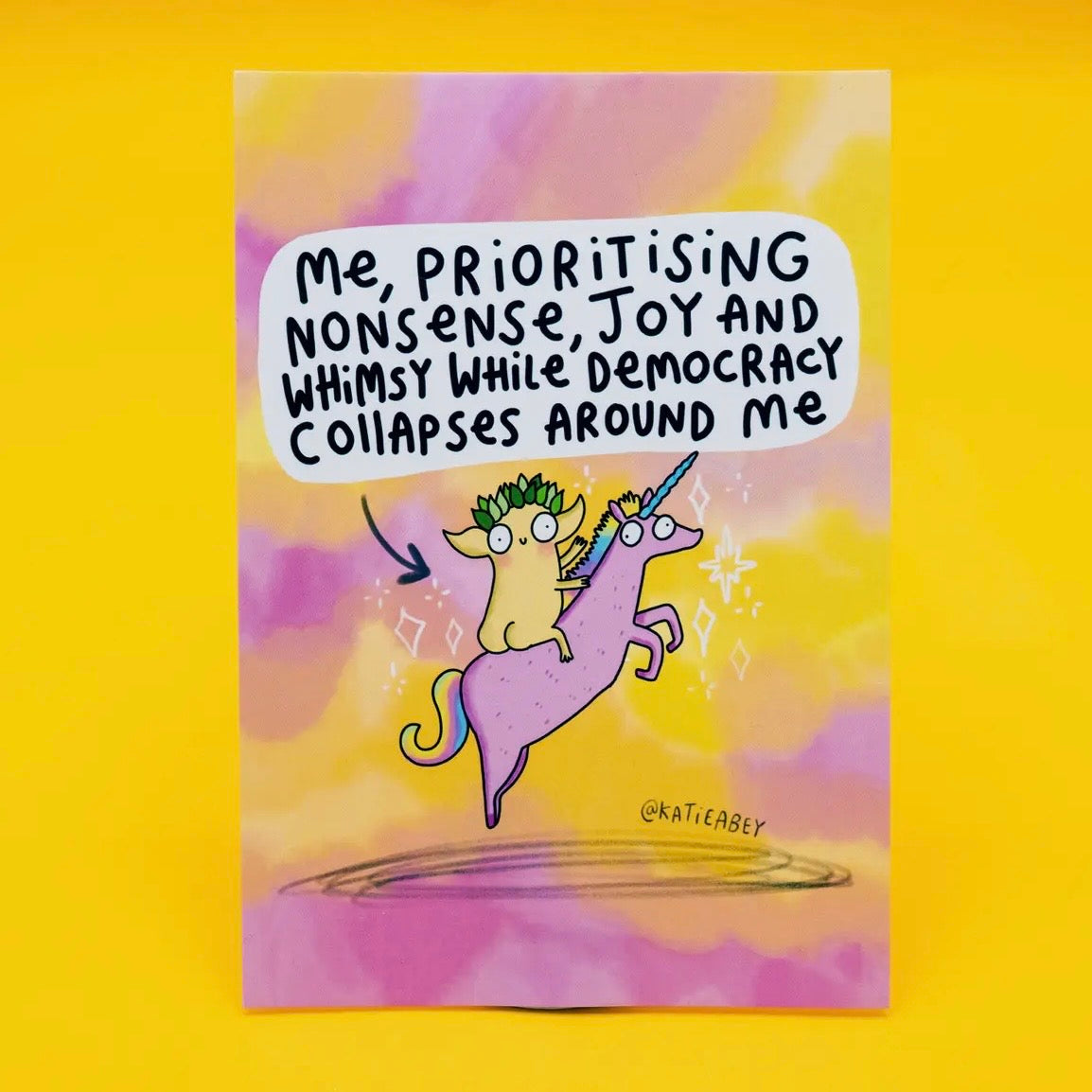 Postkarte - Prioritising Nonsense, Joy & Whimsy