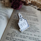 Anstecker aus Holz - Gravestone