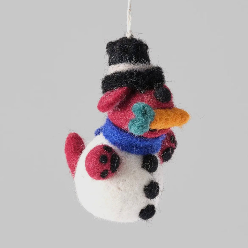 Anhänger aus Filz - Schneehund