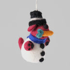 Anhänger aus Filz - Schneehund