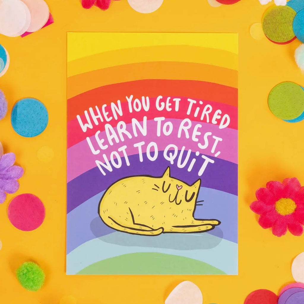 Postkarte - Rest, Don't Quit