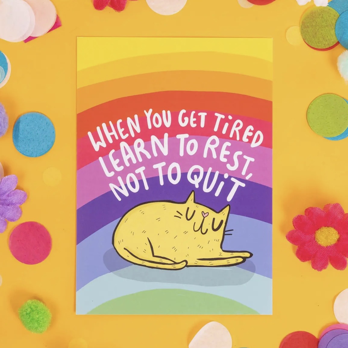 Postkarte - Rest, Don't Quit