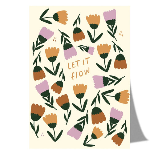 Postkarte - Let it Flow