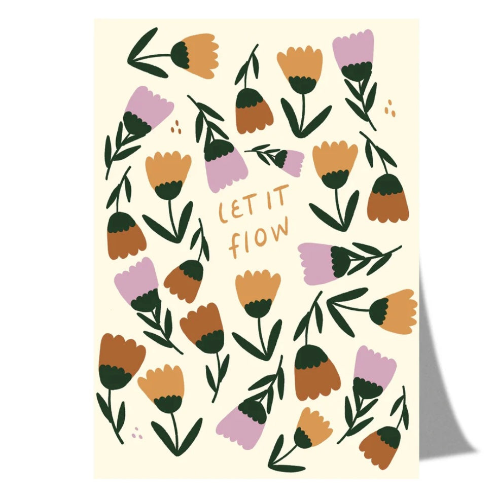 Postkarte - Let it Flow