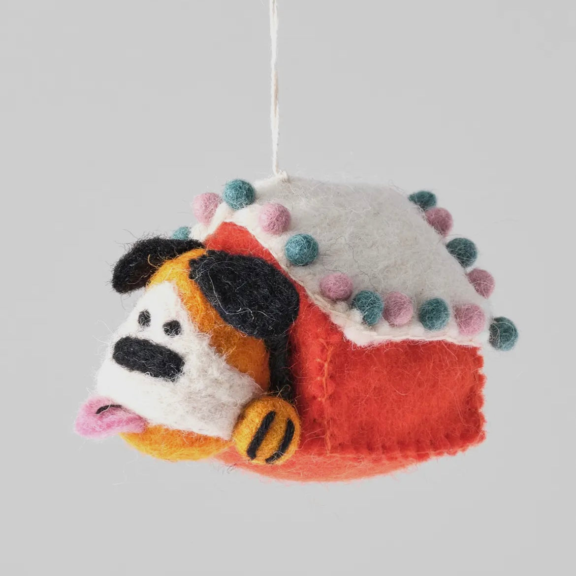 Anhänger aus Filz - Hundehütte